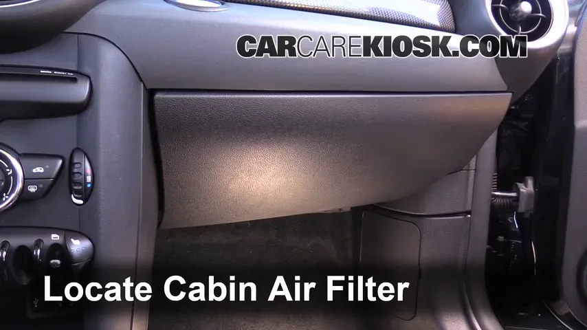 2012 Mini Cooper S 1.6L 4 Cyl. Turbo Hatchback Air Filter (Cabin) Replace